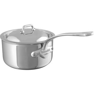 Bloomingdale's MCook 1.2 qt Stainless Steel Saucepan & Lid in Silver at Nordstrom