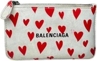 Balenciaga Pre-owned Vintage Kaarthouder - unisex - Vintage Accessoires - Wit - ONE Size - Leer - Vintage