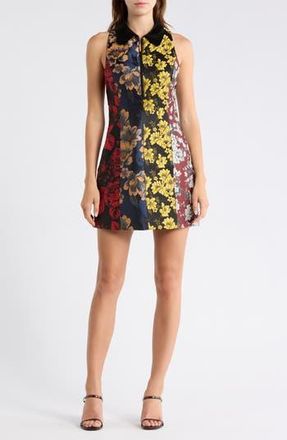 Alice & Olivia Velia Sleeveless Collar Dress in Black/Multi at Nordstrom Rack, Size 10