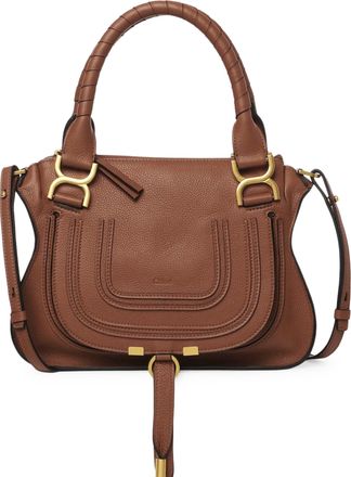 Chlo&eacute; SMALL MERCIE BAG IN GRANATE LEATHER - Chloe - Woman