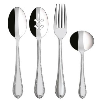 Villeroy & Boch Mademoiselle 4-Piece Flatware Serving Set in Silver/platinum at Nordstrom