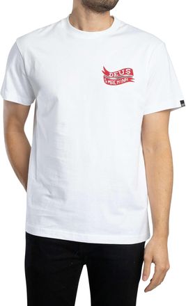 Deus Ex Machina Mens Jailer Sappy T-Shirt, White, M