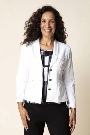 Habitat City Knit South Side Jacket In White