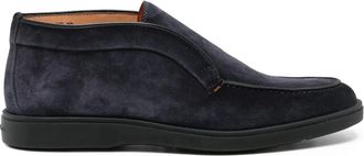 Santoni suede desert boots - Blue