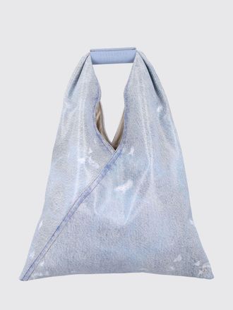 Maison Margiela Borsa Japanese in pelle stampa denim