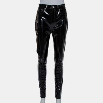 Rag & Bone Rag & Bone Black Synthetic High Rise Pants