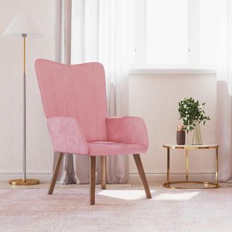 vidaXL Sill&oacute;n De Relax De Terciopelo Rosa Vidaxl