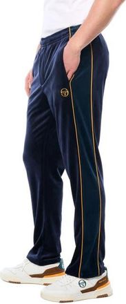 Sergio Tacchini Forato Velour Track Pant in Maritime Blue at Nordstrom, Size Xxx-Large