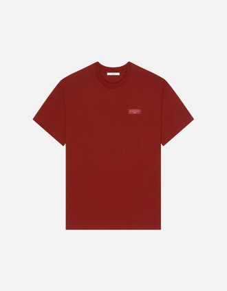 Givenchy Mens BRANDED COTTON T SHIRT - Red - Size: 38