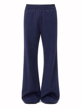 Valentino V-Logo Cotton-Blend Trousers - Blue
