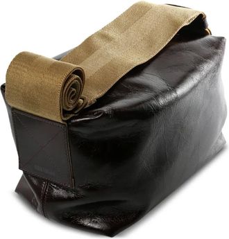 Uma Wang medium leather shoulder bag - Black