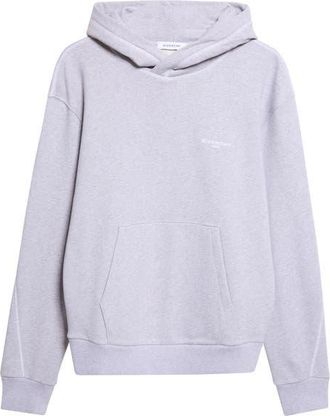 Givenchy Couture Seam Cotton Fleece Hoodie in Light Grey Melange at Nordstrom, Size Xxx-Large