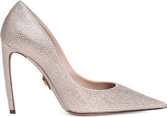 Dolce & Gabbana 105 mm pumps met puntige neus en kristallen - Roze