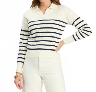 Tyler B&ouml;e Johnny Collared Sweater In Beacon Blue