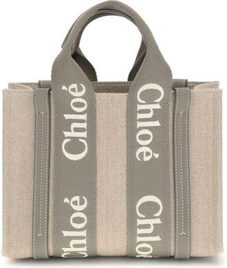 Chloé Beige Linen Womens Handbag