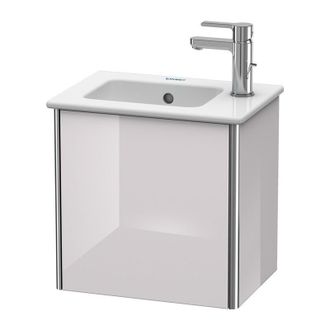 Duravit Duravit Xsquare Vanity Unidad De Pared 41,0 X 28,9 Cm, 1 Puerta, Bisagra A La Derecha, Para Lavabo Me De Starck 072343, Color (frente/cuerpo): Laca Bl