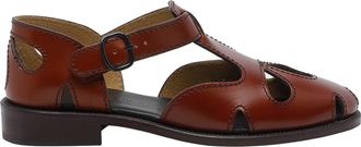 Hereu Brown Floreta Slim Sandals