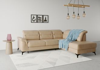Sit&more Ecksofa &raquo;Sinatra L-Form&laquo; mit Ottomane, optional mit Kopfteilverstellung und Armteilfunktion
