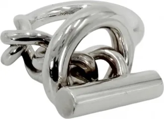 Herm&egrave;s Silver 925 Band Ring (Pre-Owned)