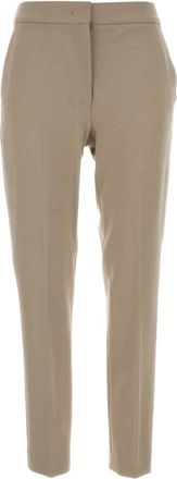 Max Mara Broeken, Dames, Beige, XS, Pegno Slim-fit Broeken