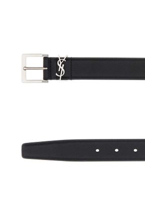 Saint Laurent 864585boo0e 1000 Nero Cinture Belt