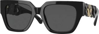 Versace Square Zonnebrillen - Dames - Zonnebrillen - Zwart - 53 MM - Accessoires