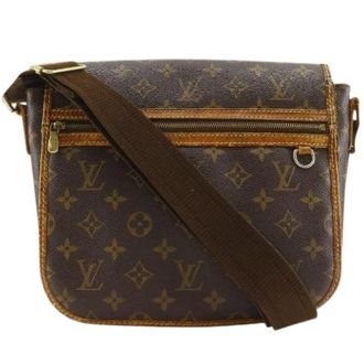 Louis Vuitton Pre-owned Cross Body Bags, female, Brown, Size: ONE SIZE Pre-owned Messenger Bosphore PM Monogram Shoulder Bag