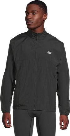 New Balance Athletics Packable Jacket Mens Jacket Black : SM, Nylon