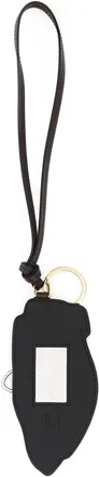 Miu Miu Womens Multicolor Leather Keyring Cognacbianco Vitello Portachiavi Keychains