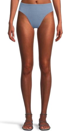L*Space LSPACE Savannah Bikini Bottom Womens Baltic Gray Stretch Swimwear JZZ686