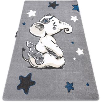 RugsX Alfombra Petit Elephant Elefante Estrella Gris Grey 160x220 Cm