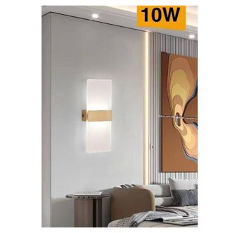Trade Shop Trade Shop Traesio - Trade Shop - Applique Led Rettangolare 10w Parete Doppia Emissione 3 Colorazione Luce E37-c3c