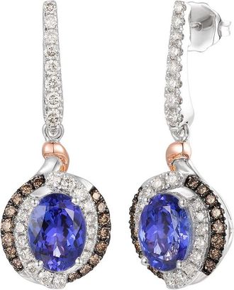 Le Vian Tranquility 14K Two-Tone 2.86 Ct. Tw. Diamond & Tanzanite Dangle Earrings