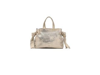 Frye Nora Satchel Satchel Womens Handbags Cream Metallic, Leather