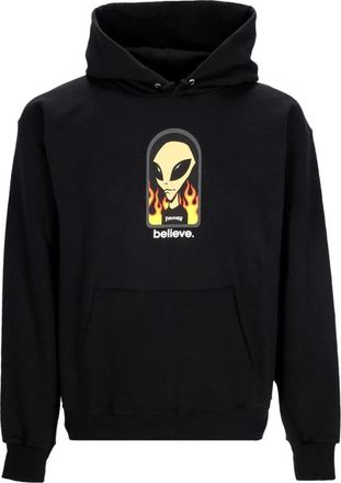 Thrasher Believe Hoodie met Verstelbare Capuchon - Heren - Hoodies - Zwart - L - Katoen - Hoodies & sweatvesten