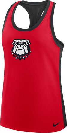 Nike Georgia Nike Womens Dri-FIT College Racerback Tank Top in Red | 03E1064YNGB-A80