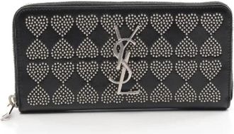 Saint Laurent Tweedehands leren portemonnees - Dames - Vintage Accessoires - Zwart - ONE Size - Leer - Vintage