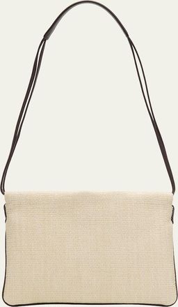 Brunello Cucinelli Raffia Net Pouch Shoulder Bag