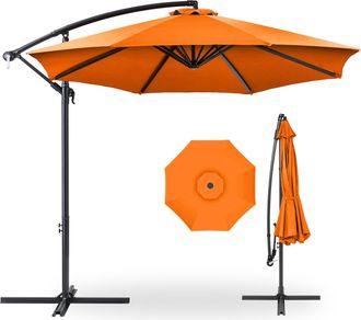 Best Choice Products 10ft Offset Hanging Outdoor Market Patio Umbrella w/ Easy Tilt Adjustment