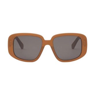 Celine CL40299U45A Square Full Rim Sunglasses - Brown