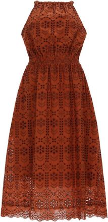 Paul Smith Midi Traforato Floral Perforated Dress