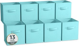 Sorbus 13In 8 Pack Collapsible Fabric Storage Bins