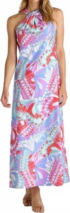 Jude Connally Bernadette Maxi Dress In Butterfly Mosaic Gold