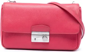 Prada Pre-owned Prada Saffiano Sound Lock Crossbody Ladies L3UPD5GO4V10JH96