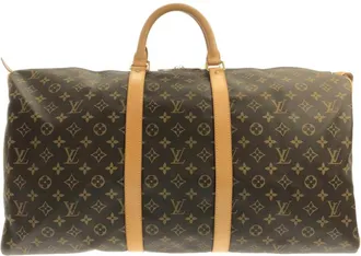 Louis Vuitton Marron Coated Canvas Boston Bag (Pre-Owned)