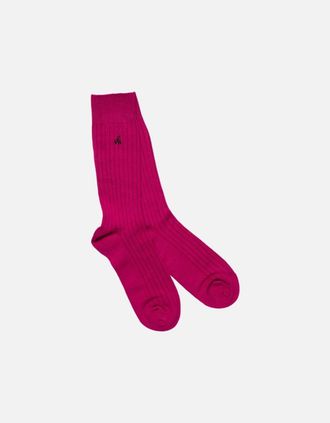 Swole Panda Womens CERISE SOCKS - Pink - Size: 4/4.5/5/5.5/6/6.5/7