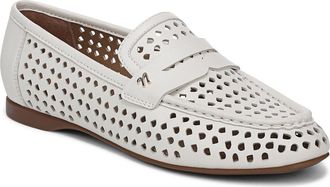 Naturalizer Bloom Perforated Penny Loafer in Warm White at Nordstrom, Size 7.5