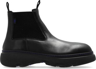 Burberry Creeper Chelsea Boots - Heren - Chelseaboots - Zwart - 40 1/2 EU - Leer - Schoenen