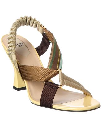 Fendi Fendi Iconic Colibri Patent Sandal