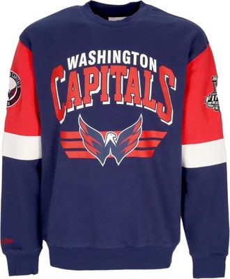 Mitchell & Ness NHL Crewneck Sweatshirt Washington Capitals - Heren - Sweatshirts - Veelkleurig - M - Katoen - Hoodies & sweatvesten